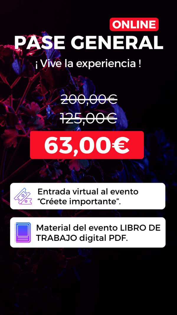 ENTRADA GENERAL 50% EVENTO ONLINE  + LIBRO DE TRABAJO OFICIAL DIGITAL.